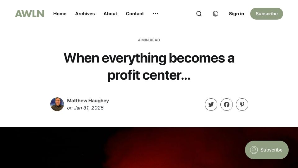 Screenshot of a.wholelottanothing.org: Three AM 911 call, 9 AM salesman