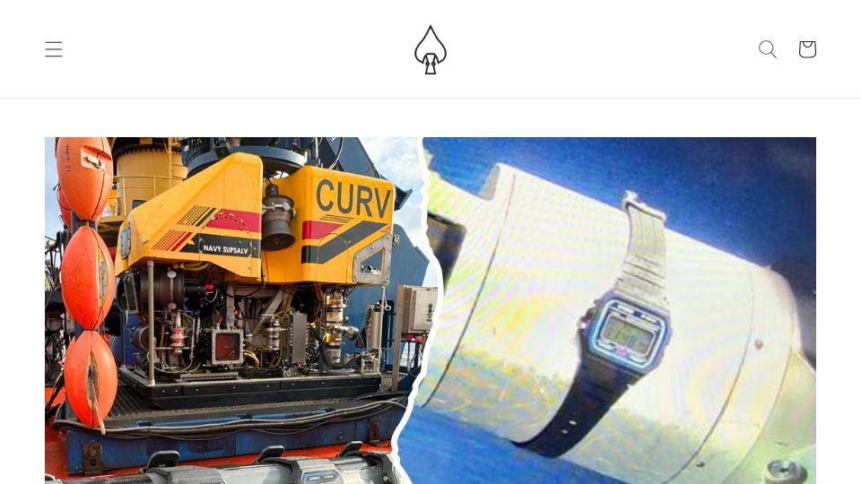 Screenshot of watchesofespionage.com: Taking a $15 Casio F91W 5km underwater