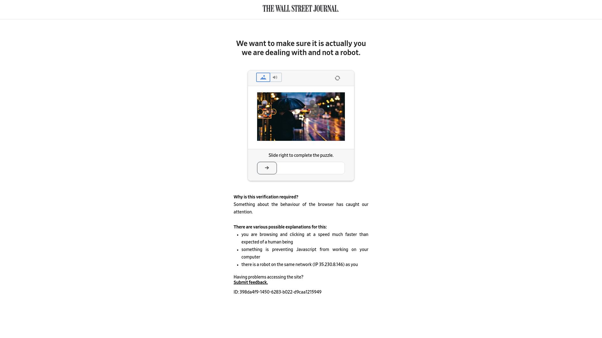 Screenshot of wsj.com: Good Riddance to Net Neutrality