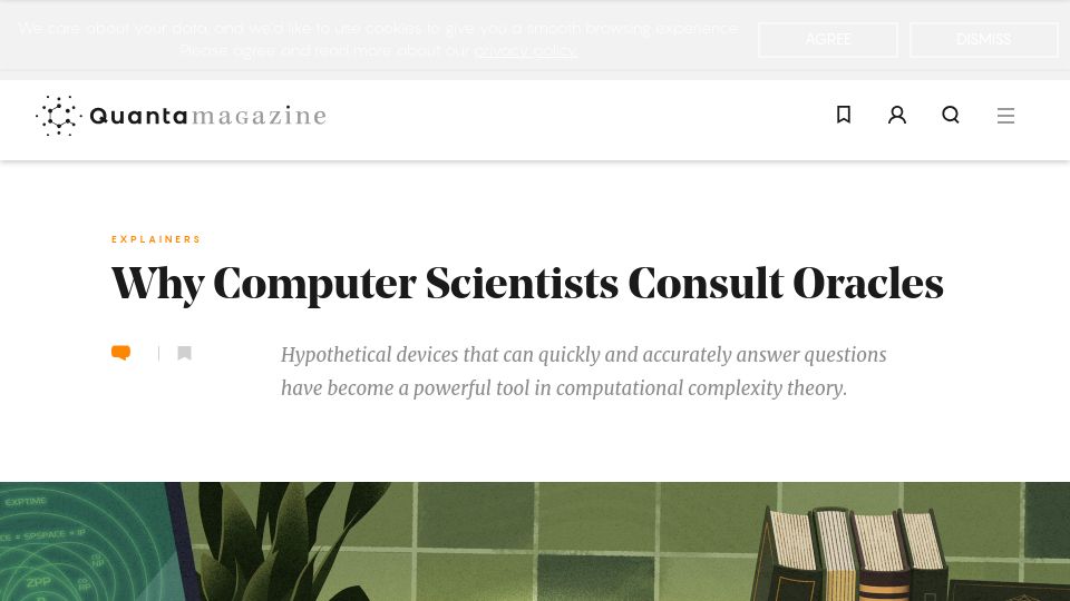 Screenshot of quantamagazine.org: Why Computer Scientists Consult Oracles