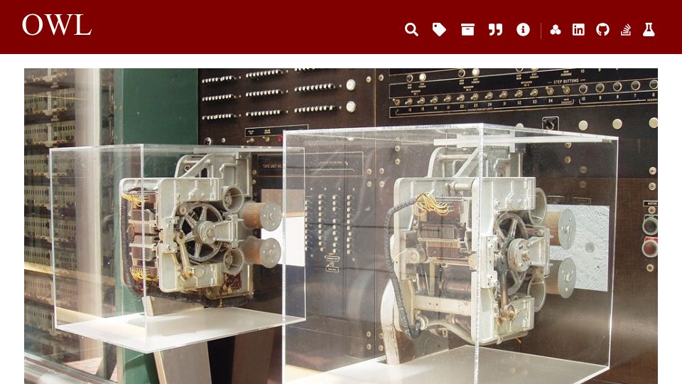 Screenshot of oranlooney.com: The Prehistory of Computing, Part II