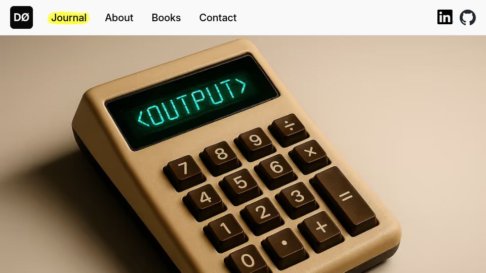 Screenshot of denodell.com: The <output> Tag