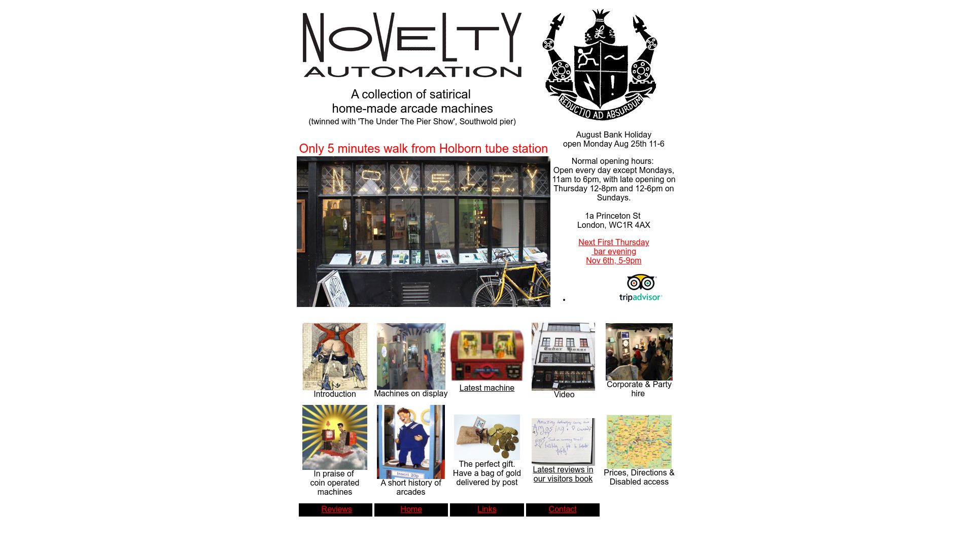 Screenshot of novelty-automation.com: Novelty Automation