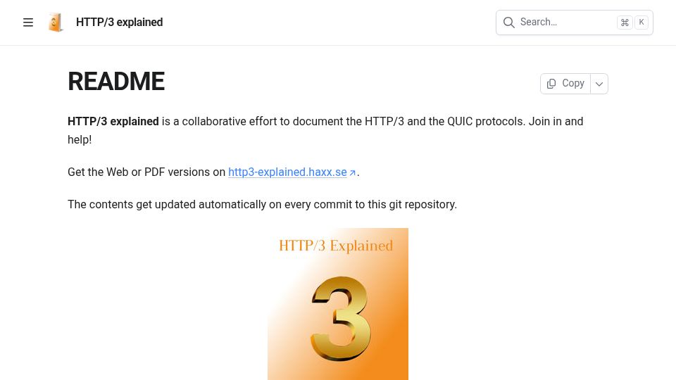 Screenshot of http3-explained.haxx.se: HTTP3 Explained