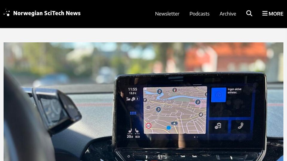 Screenshot of norwegianscitechnews.com: Making regular GPS ultra-precise