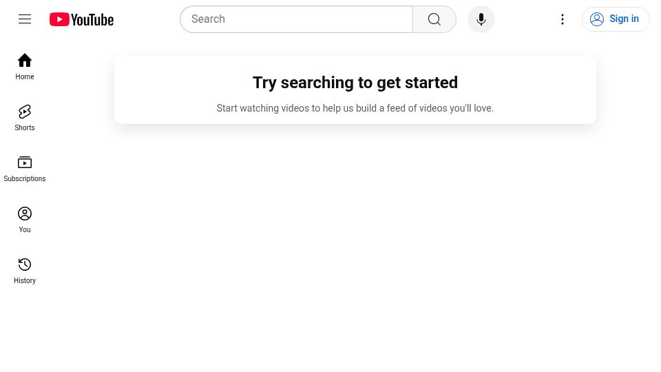 Screenshot of youtube.com: YouTube seems to be down