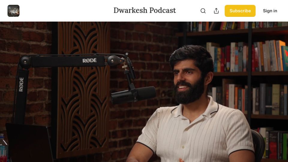 Screenshot of dwarkesh.com: Andrej Karpathy – It will take a decade to work through the issues with agents