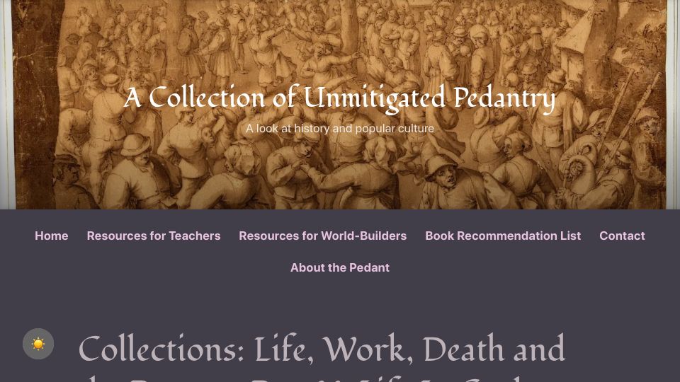 Screenshot of acoup.blog: Life, Work, Death and the Peasant, Part V: Life in Cycles