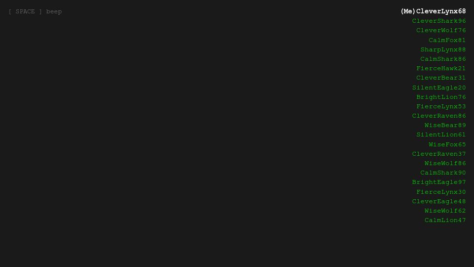 Screenshot of noamtamir.github.io: Show HN: Silly Morse code chat app using WebSockets
