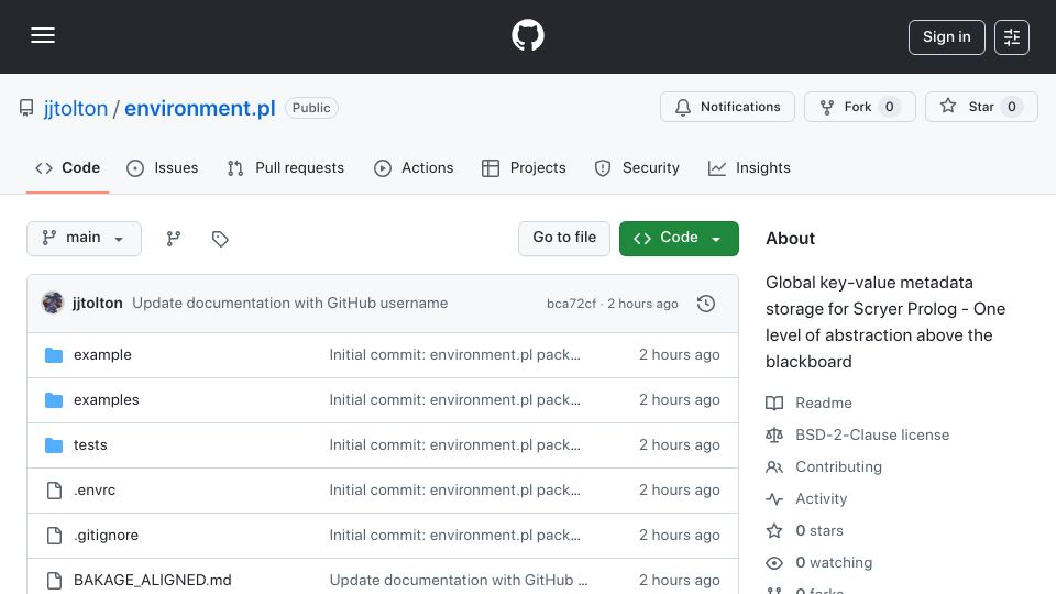Screenshot of github.com: Global key-value metadata storage for Scryer Prolog