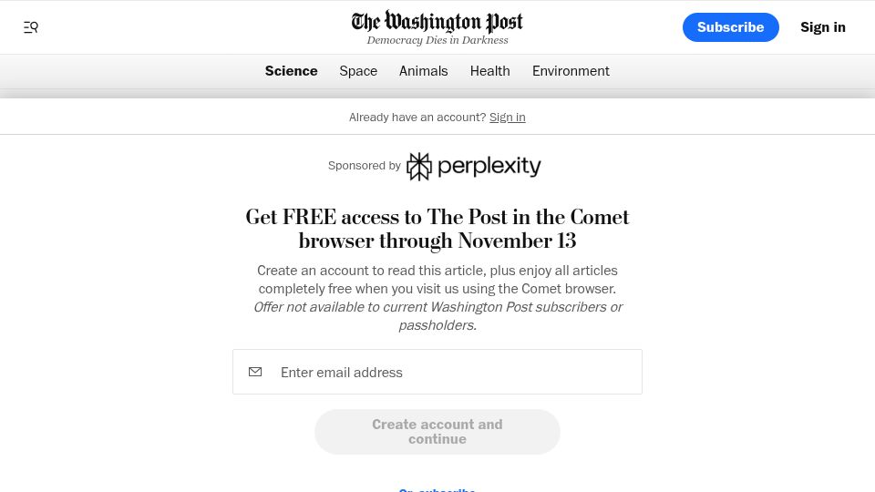 Screenshot of washingtonpost.com: Dead soldiers' teeth reveal diseases that doomed Napoleon's army