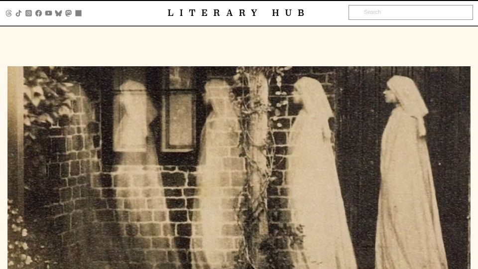 Screenshot of lithub.com: A mild mannered Englishman who was the most prolific ghost hunter