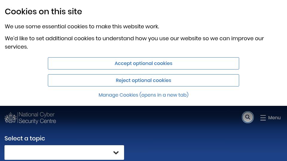 Screenshot of ncsc.gov.uk: Passkeys: They're not perfect but they're getting better