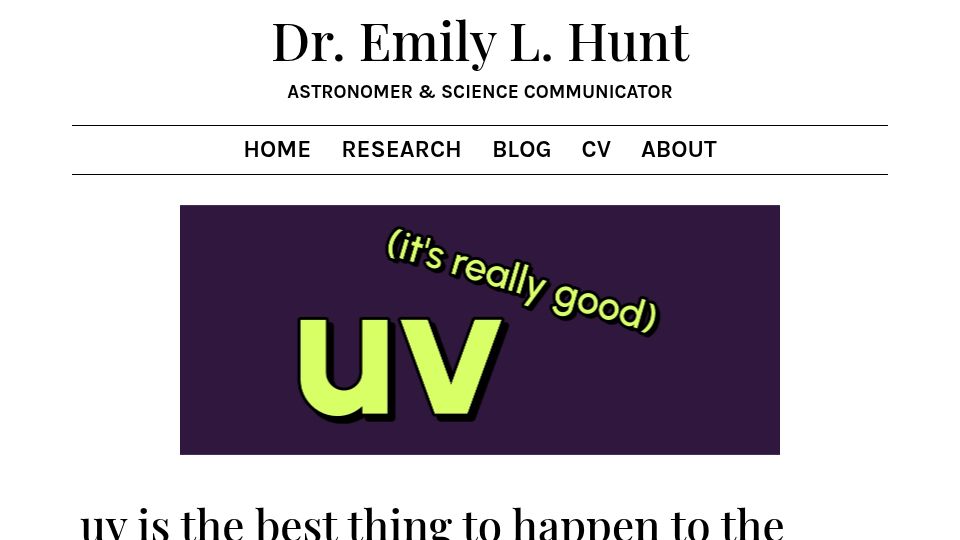 Screenshot of emily.space: Uv is the best thing to happen to the Python ecosystem in a decade