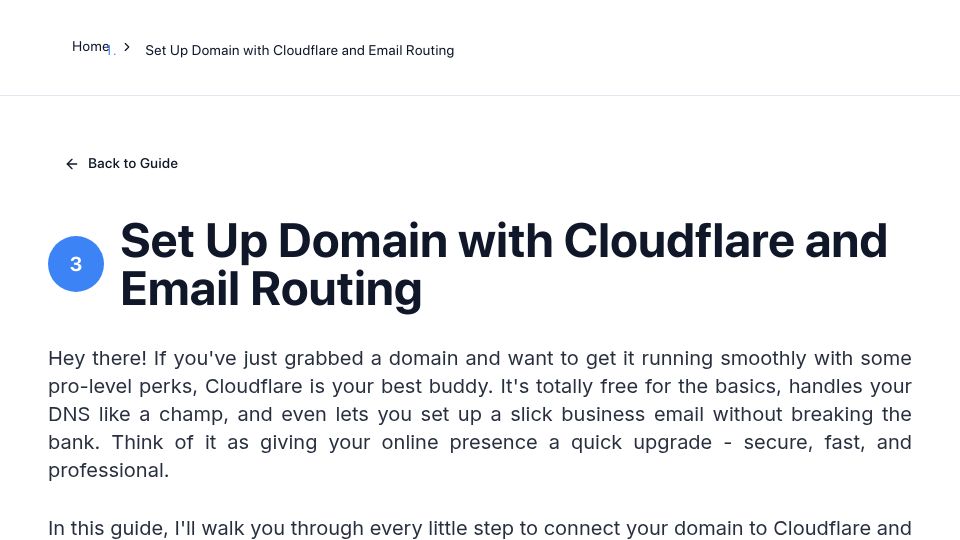 Screenshot of fromzerotollc.com: Create your first business email for free