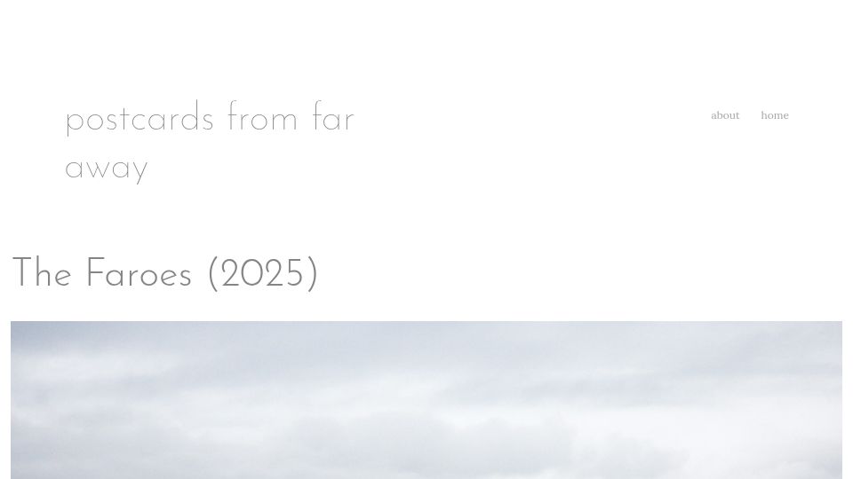 Screenshot of photoblog.nk412.com: The Faroes