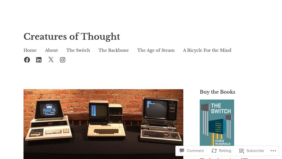 Screenshot of technicshistory.com: Microcomputers – The Second Wave: Toward a Mass Market