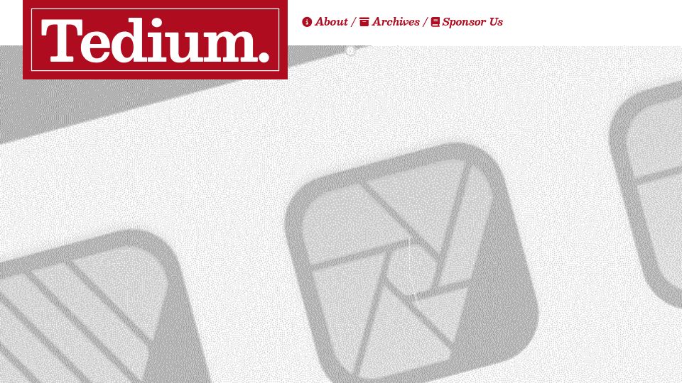Screenshot of tedium.co: Affinity, targeting office workers over pros, making pro tools the loss leader