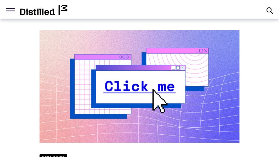 Screenshot of blog.mozilla.org: Why are hyperlinks blue? (2021)