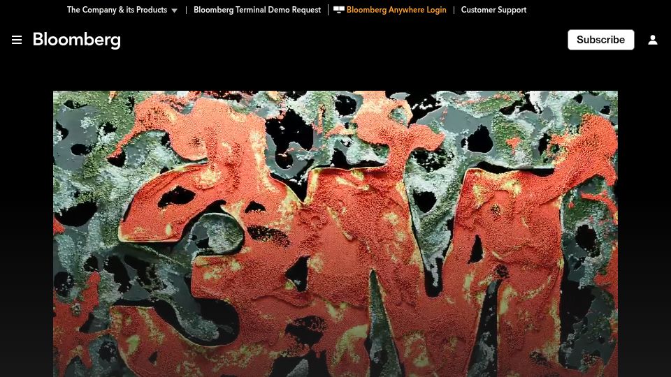 Screenshot of bloomberg.com: 3M May Escape Toxic Chemical, PFAS Manufacturing Legacy