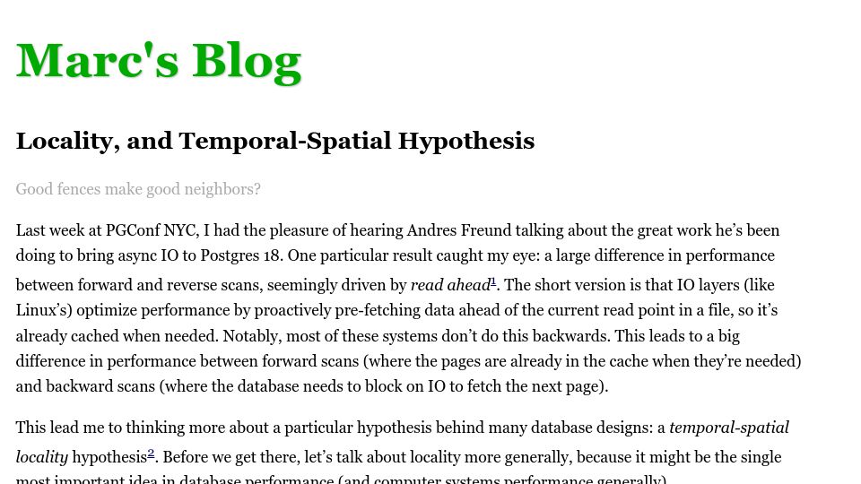 Screenshot of brooker.co.za: Locality, and Temporal-Spatial Hypothesis