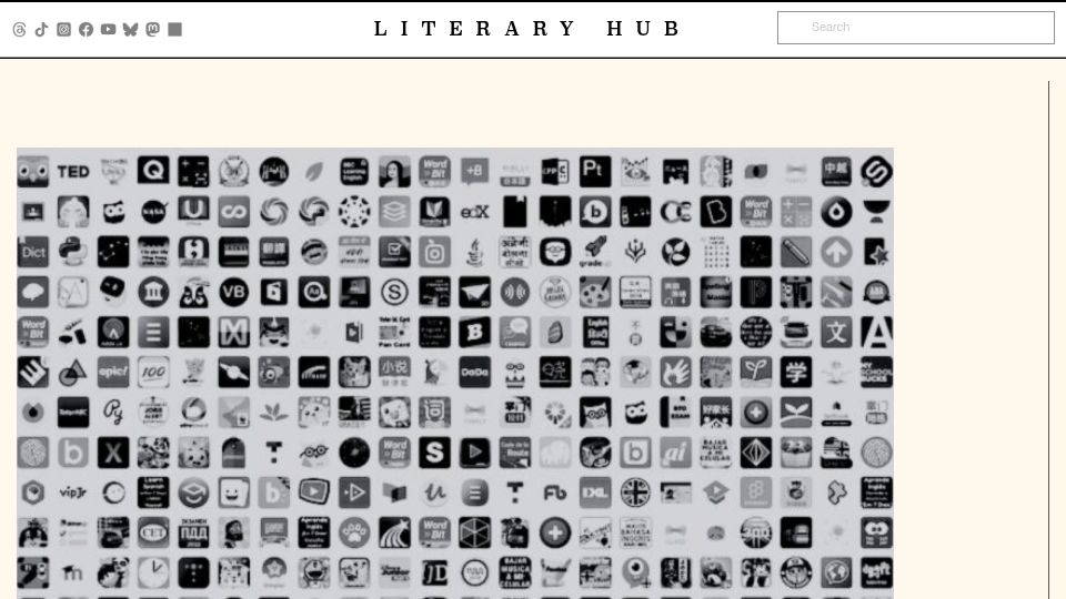 Screenshot of lithub.com: Doctorow: American tech cartels use apps to break the law