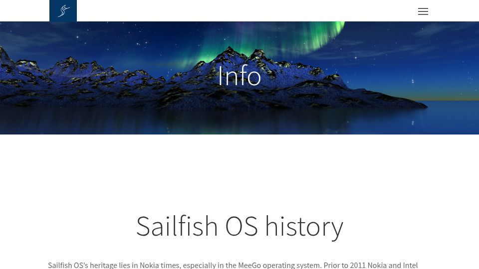 Screenshot of sailfishos.org: SailfishOS: A Linux-based European alternative to dominant mobile OSes