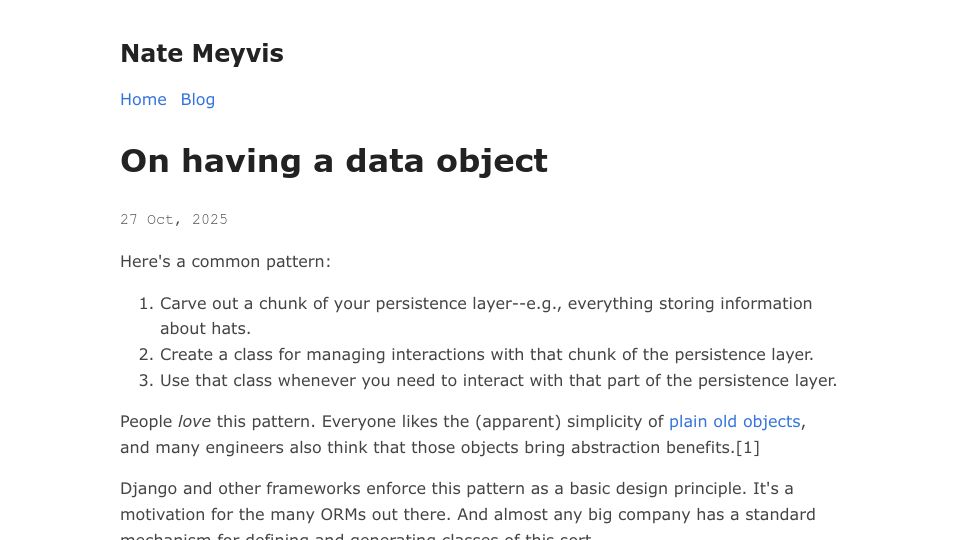 Screenshot of natemeyvis.com: On Having a Data Object