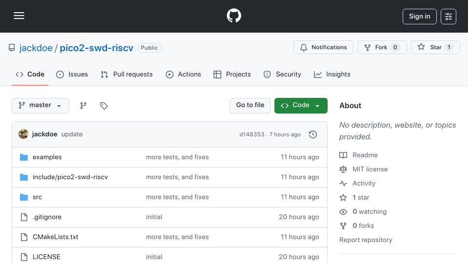 Screenshot of github.com: Vibe Code Warning – A personal casestudy