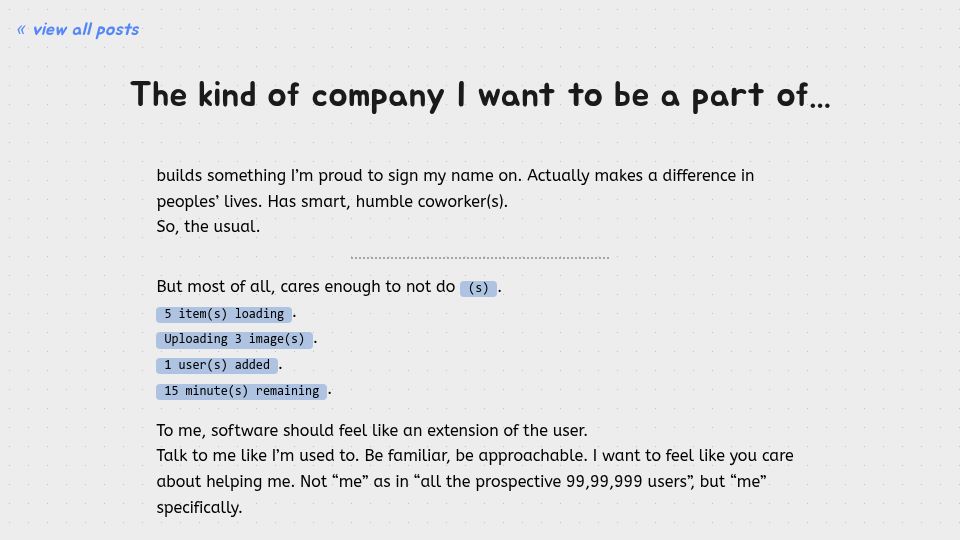 Screenshot of dvsj.in: The kind of company I want to be a part of