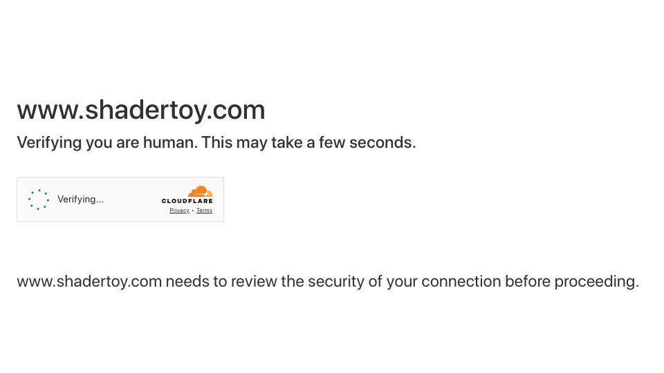 Screenshot of shadertoy.com: Human Fovea Detector