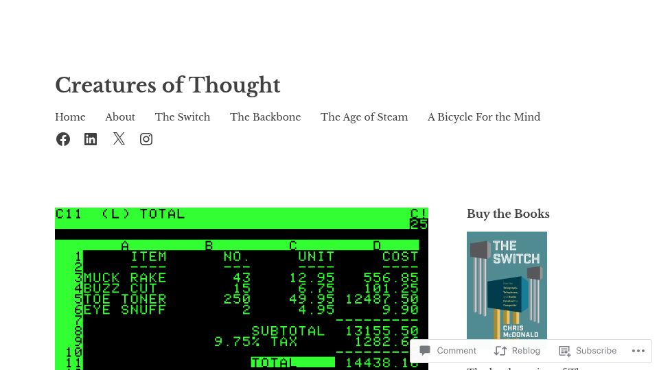 Screenshot of technicshistory.com: The Useful Personal Computer
