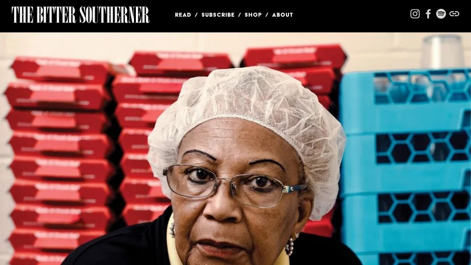 Screenshot of bittersoutherner.com: All praise to the lunch ladies