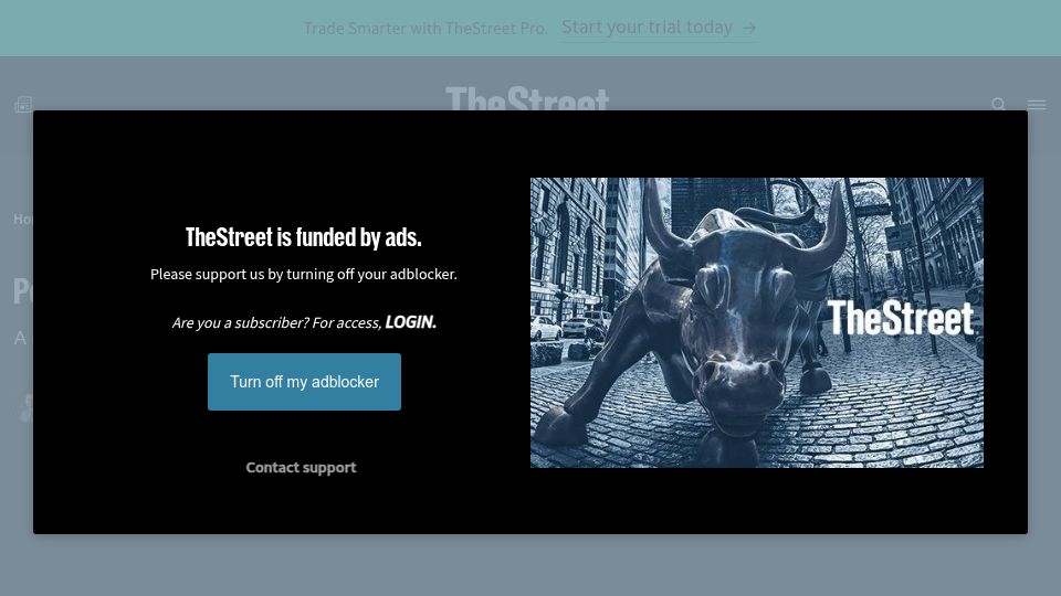 Screenshot of thestreet.com: Peter Thiel sells off all Nvidia stock, stirring bubble fears