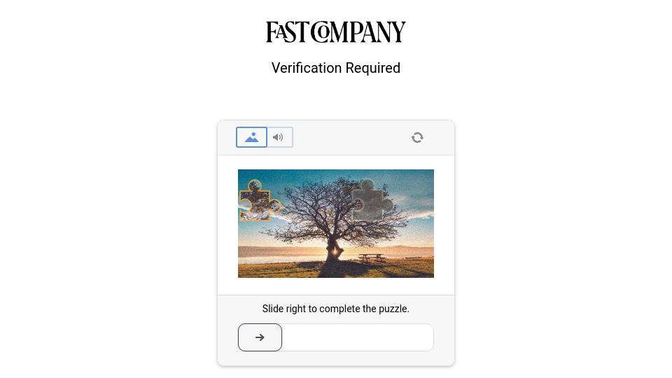 Screenshot of fastcompany.com: AI is killing privacy. We can't let that happen