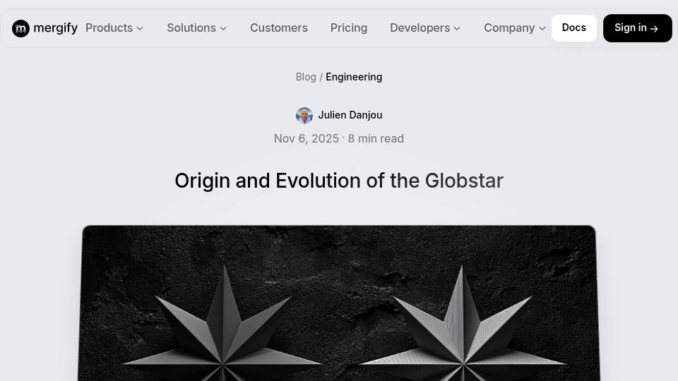 Screenshot of mergify.com: Origin and Evolution of the Globstar