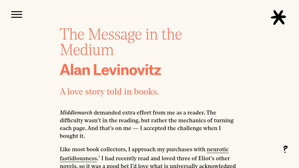Screenshot of asteriskmag.com: The Message in the Medium