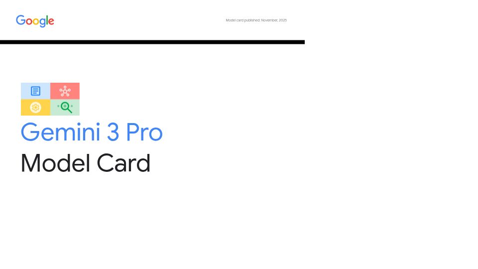 Screenshot of storage.googleapis.com: Gemini 3 Pro Model Card [pdf]