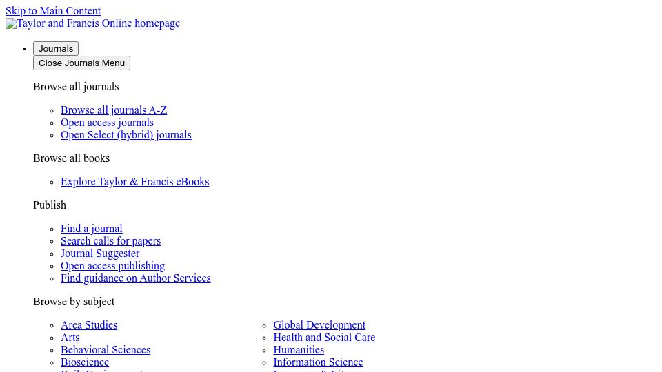 Screenshot of tandfonline.com: Beauty in/of mathematics: tessellations and their formulas