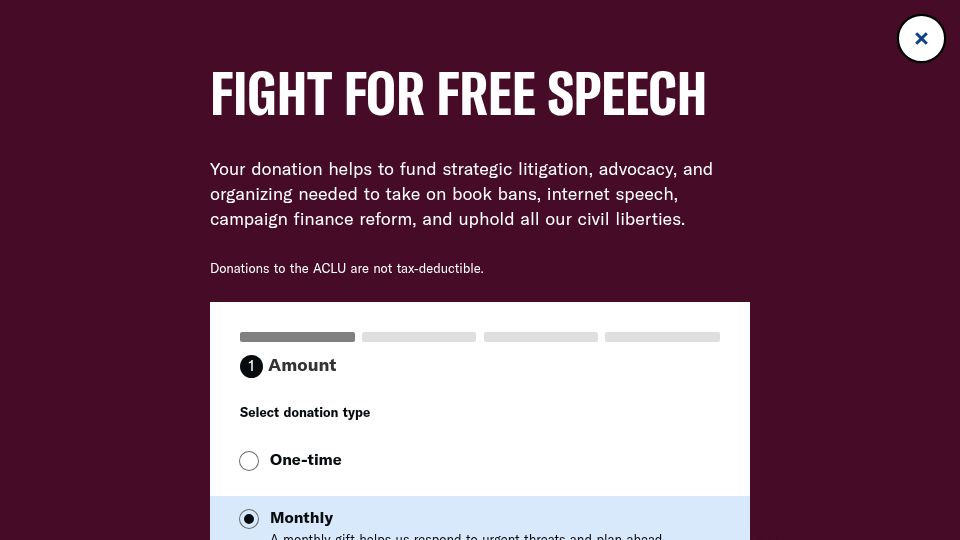 Screenshot of aclu.org: Your smartphone, their rules: App stores enable corporate-government censorship