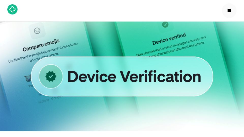 Screenshot of element.io: Verifying your Matrix devices is becoming mandatory