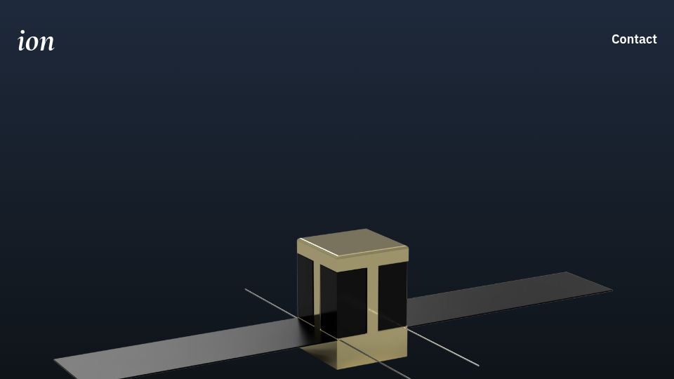 Screenshot of ionmicrosys.com: Building a deep-space logistics startup