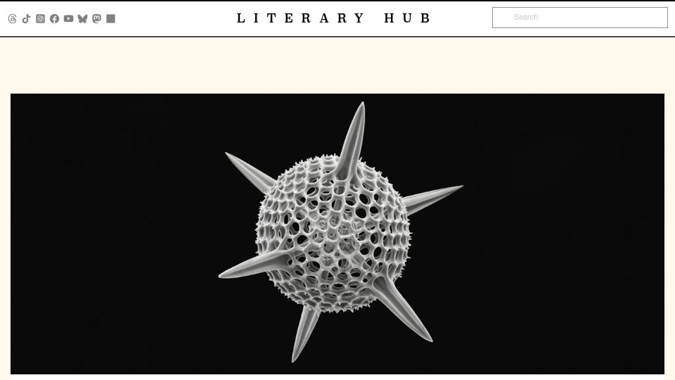 Screenshot of lithub.com: Single-Celled Marine Organisms Resulted in an Influential Illustrated Book
