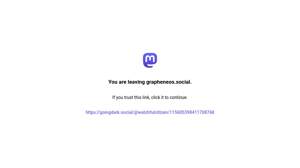 Screenshot of grapheneos.social: France threatens GrapheneOS with arrests / server seizure for refusing backdoors