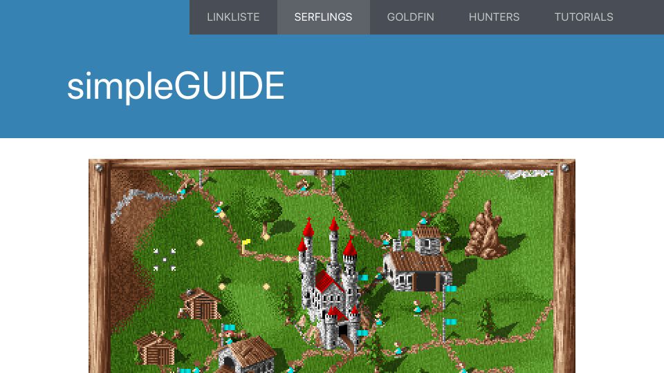 Screenshot of simpleguide.net: Serflings is a remake of The Settlers 1