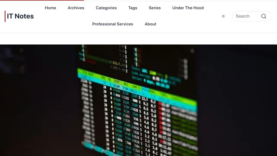 Screenshot of it-notes.dragas.net: Why I (Still) Love Linux ?