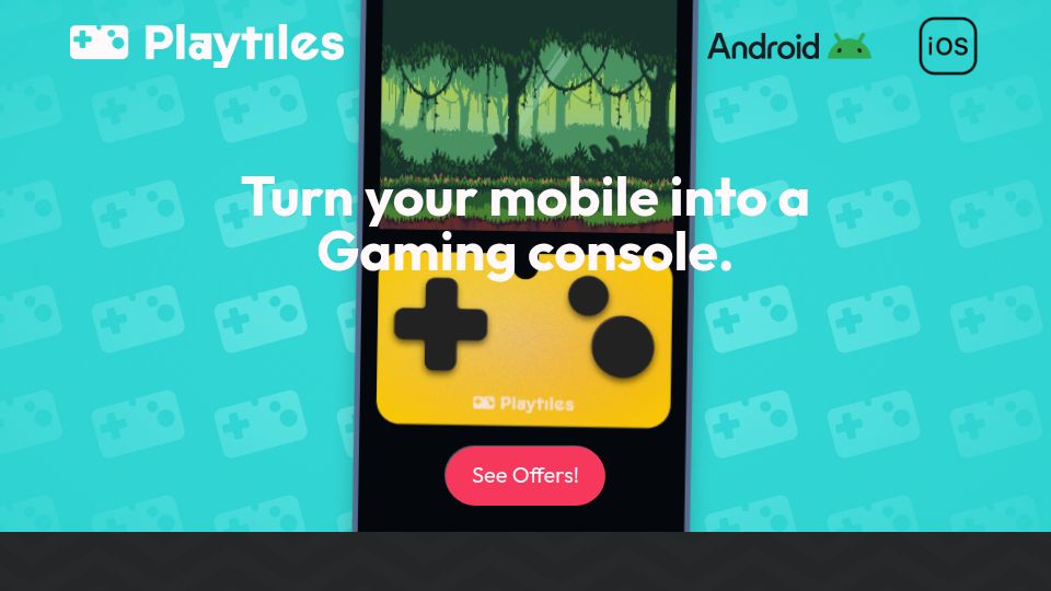 Screenshot of get.playtil.es: Playtiles: The Pocket-Sized Gaming Platform