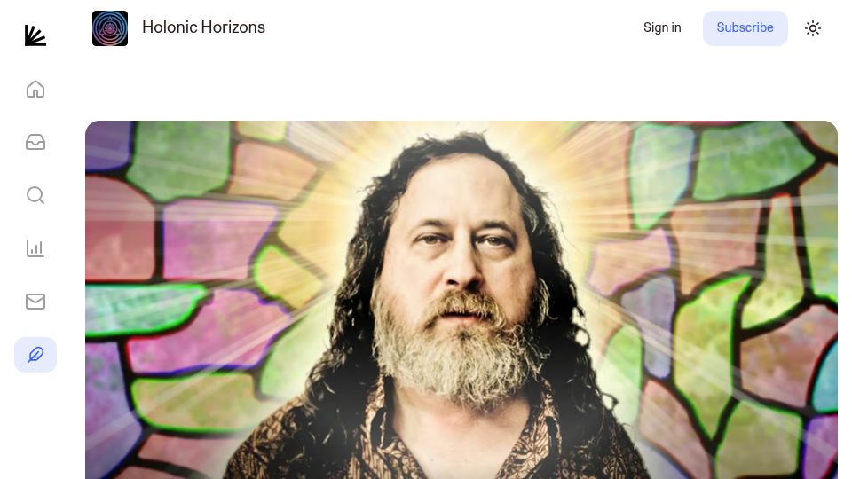 Screenshot of paragraph.com: The Stallman Paradox: How Web3 Became the Ultimate Open Source Theater