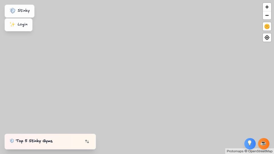 Screenshot of yourshoesmells.com: Show HN: Yourshoesmells.com – Find the most smelly boulder gym