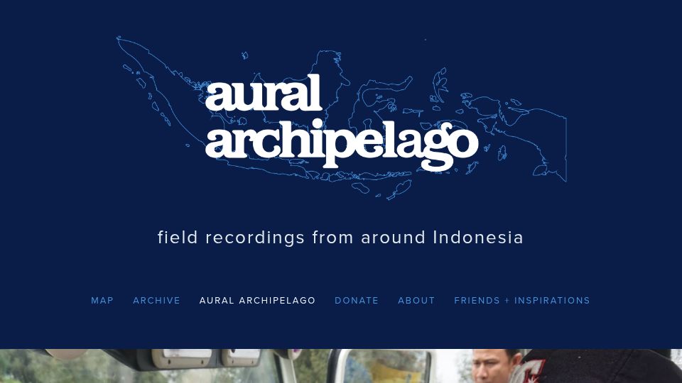 Screenshot of auralarchipelago.com: Singing bus horns in West Sumatra